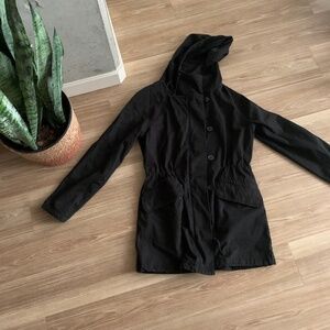 Aritzia‎ Community Olive Canvas Utility Hooded Jacket